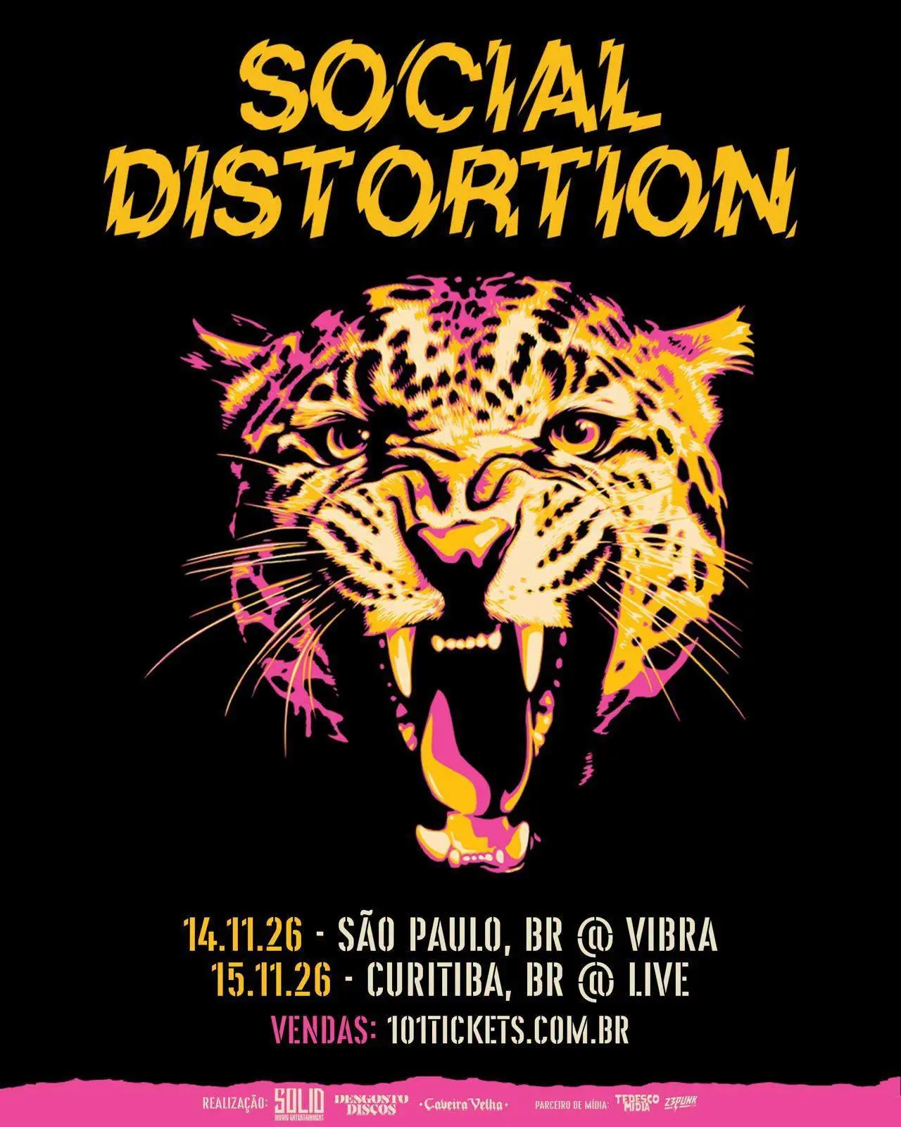 Social Distortion volta ao Brasil após 16 anos com a turnê de ‘Born to Kill’