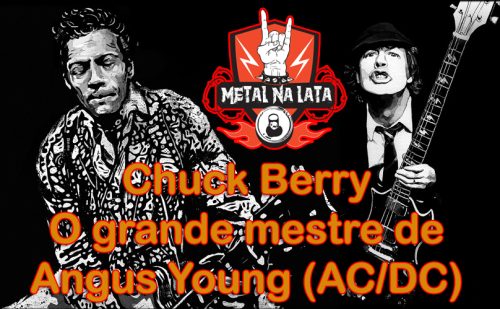 Chuck Berry Angus Young Metal Na Lata